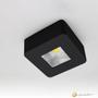 Imagem de Kit 10 Spots Sobrepor Led Quadrado Branco/Preto 5w 3000k