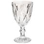 Imagem de Kit 10 Taça Diamante Bico De Jaca Vidro Transparente 300ml