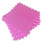 Imagem de Kit 10 Tatames Tapetes EVA 50x50x1cm 10mm Rosa Pink