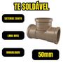 Imagem de Kit 10 Te Soldável Pvc Marrom 50mm Água Fria 1.1/2 Fortlev