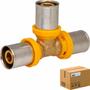 Imagem de Kit 10 Tee Multicamadas PEX GÁS Regular 16mm