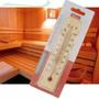 Imagem de Kit 10 Termômetros parede madeira interior Casa Sauna Graus