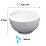 Imagem de Kit 10 Tigela de Porcelana 500 ml Japonesa para Sopa Caldo e Sobremesas Cozinha Restaurante Buffet - Refratária Resistente