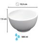 Imagem de Kit 10 Tigela de Porcelana 500 ml Japonesa para Sopa Caldo e Sobremesas Cozinha Restaurante Buffet - Refratária Resistente