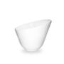 Imagem de Kit 10 Tigelas 500 Oval Angular em Melamina para Sopas e Finger Food Branca  Bestfer 