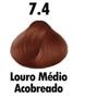 Imagem de Kit 10 Tinta Louro Médio Acobre. Nº 7.4 Mairibel/Hidraty 60g