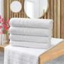 Imagem de Kit 10 Toalha de Banho Branca Qualidade Premium - 75 cm x 1,30 cm 