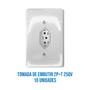Imagem de Kit 10 Tomada 10a e 5 Interruptor Simples embutir 4x2 Ilumi