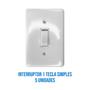 Imagem de Kit 10 Tomada 10a e 5 Interruptor Simples embutir 4x2 Ilumi