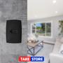 Imagem de Kit 10 Tomada Simples 10a Home Grafite Fosco Com Placa 4x2 Blux
