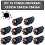 Imagem de Kit 10 Toner Compatível CE285A Universal Para Impressora P1102w M1132 M1210 M1212 M1210 Ce285a cb435a cb436a