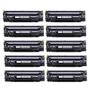 Imagem de Kit 10 Toner Compatível com Impressoras P1102w M1132 M1210 Ce285a cb435a cb436a 85a Universal