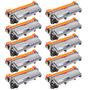 Imagem de KIT 10 Toner Compatível Para TN2370 TN2340 TN660 Impressora L2320D L2520 2360DW 2740Dw