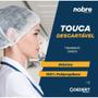 Imagem de Kit 10 Touca Descartável Tnt Com Elástico Nobre C/ 100un