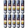 Imagem de Kit 10 UN Tinta Spray Automotiva Preto Fosco 340ml ORBI