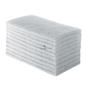 Imagem de Kit 10 Unidade Bucha Fibra Branca Para Limpeza Leve Porcelanatos Laminados Inox Aluminio Madeiras