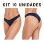 Imagem de Kit 10 Unidades - Calcinha Tanga Corte A Laser - Não Marca