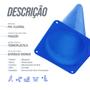 Imagem de Kit 10 Unidades Cones Agilidade 23cm Pista E Campo - Azul