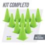 Imagem de Kit 10 Unidades Cones Agilidade 23cm Pista E Campo - Verde