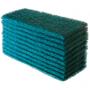 Imagem de Kit 10 Unidades Fibra de Limpeza Pesada Verde British 100 x 230 mm Para Panelas Pisos Azulejos Limpeza de Final de Obra