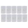 Imagem de Kit 10 Unidades MG B3 Conj 1 Int Simples 4x2 10A 250V Branco