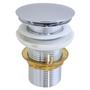 Imagem de Kit 10 Válvula Ralo Click 1.1/4 Metal P/ Pia e Cuba Cromada