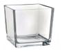 Imagem de Kit 10 Vaso Castiçal De Vidro Quadrado Para Vela Decoração Porta Candelabro Suporte Luxo Decorativo