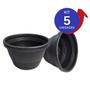 Imagem de Kit 10 vaso de planta para Jardim Flores Vaso de Planta Decorativo vasos redondo de Polietileno