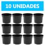 Imagem de kit 10 Vasos para plantas pote N12 mudas hortas flores 750ml