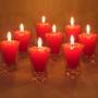 Imagem de Kit 10 vela vermelha 7 cm Romântico 12 Horas Namorados