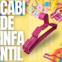 Imagem de Kit 100 cabide infantil para roupas de criança bebê cabides infantil rosa azul