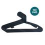 Imagem de Kit 100 Cabides De Plástico Adulto Resistente Antideslizante Armário Closet Design Versátil