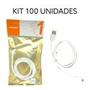 Imagem de Kit 100 Cabo USB V8 Micro USB 1 Metro Kingleen - ATACADO