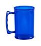 Imagem de Kit 100 Caneca De Chopp Acrílica Azul Cristal 300Ml Festa