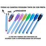 Imagem de Kit 100 Canetas Para Quadro Branco Com Apagador E Imã