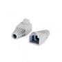 Imagem de Kit 100 Capa Conector Rj45 Cabo Rede Cat5 Cat5e Cat6