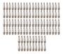 Imagem de Kit 100 Conectores Plug BNC Macho com Mola de parafuso