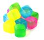 Imagem de Kit 100 Cubo Gelo Artificial Ecológico Colorido Reutilizável