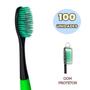 Imagem de Kit 100 Escovas De Dente Macia Com Capa Protetora