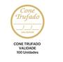 Imagem de Kit 100 Etiquetas Cone Trufado Sabor Validade 3x3cm - Lumipel