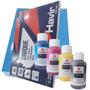Imagem de Kit 100 Folhas Papel Sublimatico 4 Tintas Sublimação Digital