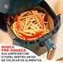 Imagem de Kit 100 Forros Papel P/ Fritadeira Elétrica Filtro Air Fryer