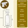 Imagem de Kit 100 Frascos Borrifador Spray Pulverizador 1000ml com Válvula Multiuso Transparente 1L