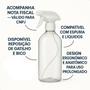 Imagem de Kit 100 Frascos Borrifador Spray Pulverizador 1000ml com Válvula Multiuso Transparente 1L