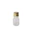 Imagem de Kit 100 frascos pet plástico redondo 10ml tampa dourada
