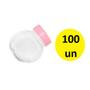 Imagem de Kit 100 Mini Baleiros 50 ml Tampa Rosa Claro Lembrancinha