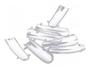 Imagem de Kit 100 Moldes Tips Reutilizável Unha Porcelana Acrigel Modelo F1