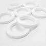 Imagem de Kit 100 Pares Ilhós para Cortina Redondo 28mm Branco