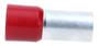 Imagem de Kit 100 Pçs Terminal Tubular Ilhós 95mm Pré Isolado Vermelho