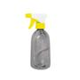 Imagem de Kit 100 pet borrifador pulverizador válvula 500ml amarelo